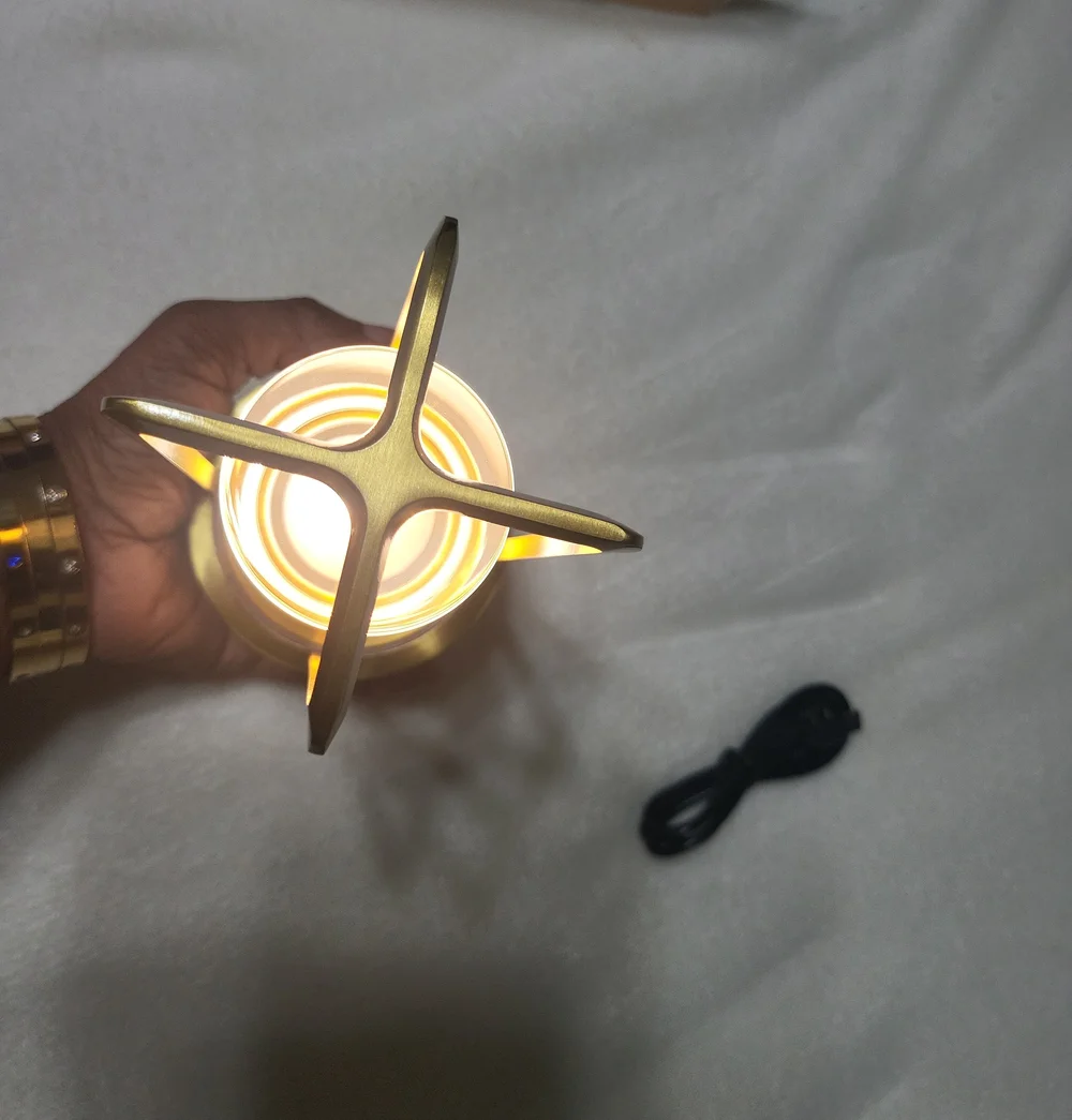 Klarako Gold and Clear Crystal Lantern. NEW IN BOX